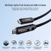 UNITEK USB-C Active Optical Cable 10m 10Gbps PD60W 8K@30Hz juoda