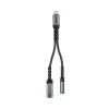 UNITEK USB-C į 3,5 mm garso adapteris su Power Delivery 60W, DAC 24-bit/96kHz, juodas