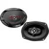 JVC CS-DR6942 6x9 colio 4 krypčių koaksialiniai garsiakalbiai automobiliui, 500W maks., anglies mikos žemųjų dažnių garsiakalbis, PEI kupoliniai aukštųjų dažnių garsiakalbiai, pora