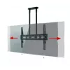B-TECH AV BT8448-150/BB Itin didelis universalus lubinis laikiklis plokščiaekraniams televizoriams su 1,5 m Ø50 mm strypu, VESA iki 1100x700, 130 kg, juodos spalvos