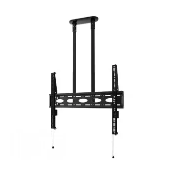 B-TECH AV BT8448-150/BB Itin didelis universalus lubinis laikiklis plokščiaekraniams televizoriams su 1,5 m Ø50 mm strypu, VESA iki 1100x700, 130 kg, juodos spalvos