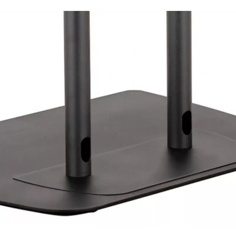 B-TECH AV SYSTEM X – Universalus žemo profilio plokščiaekranių grindų stovas (VESA 600 x 400) – 0,75 m Ø50 mm stulpai