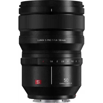 Panasonic Lumix S Pro 50mm f/1.4 objektyvas, L-mount, viso kadro (S-X50E)