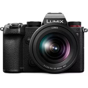 Panasonic Lumix DC-S5KE-K 24,2 MP pilno kadro veidrodinis fotoaparatas su 20-60 mm objektyvu