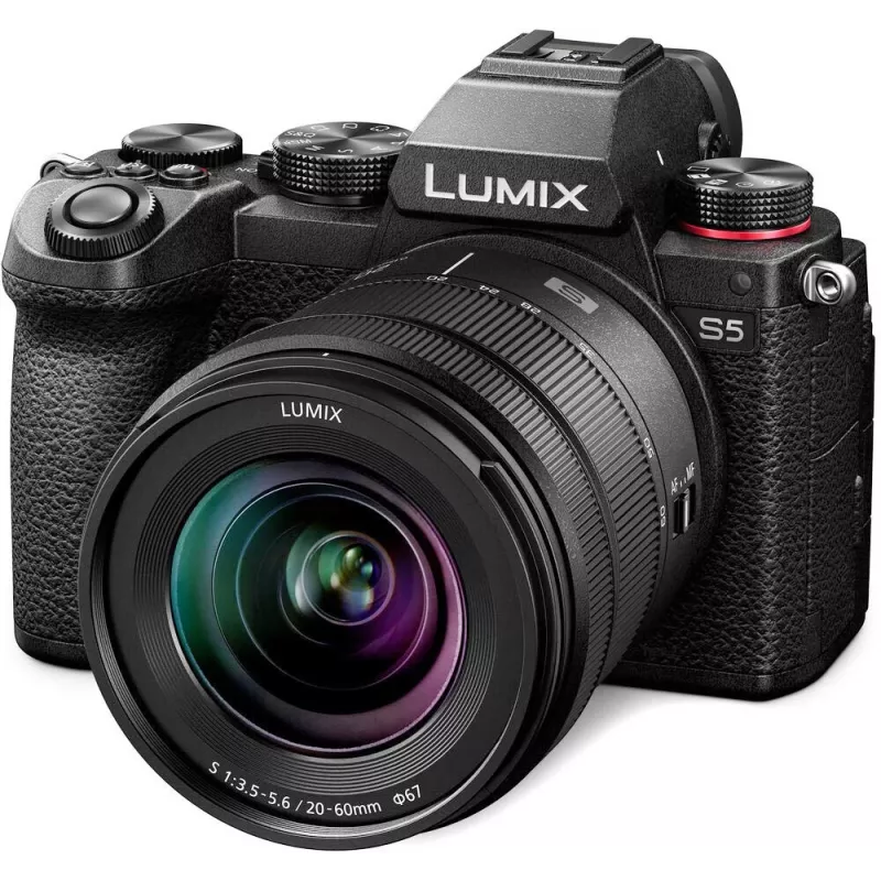 Panasonic Lumix DC-S5KE-K 24,2 MP pilno kadro veidrodinis fotoaparatas su 20-60 mm objektyvu