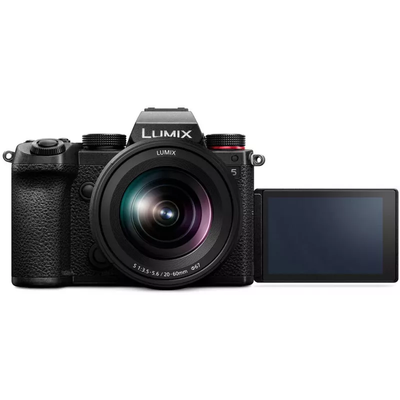 Panasonic Lumix DC-S5KE-K 24,2 MP pilno kadro veidrodinis fotoaparatas su 20-60 mm objektyvu