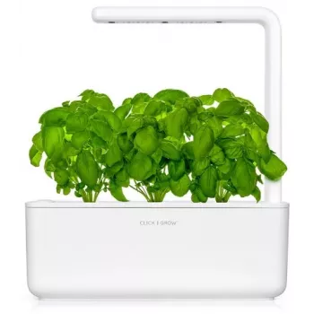 Click & Grow The Smart Garden 3 LED apšvietimo vidaus žolelių sodas, baltas