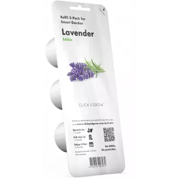 Click & Grow Smart Garden papildymas levanda, 3 augalų kapsulės (SGR30X3)