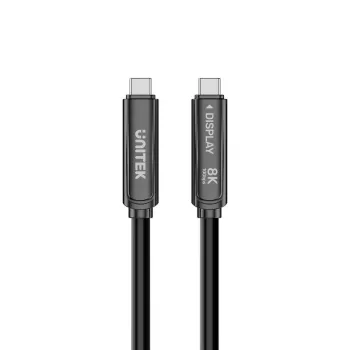 Unitek USB-C Active Optical Cable 10Gbps PD60W 8K@30Hz 12m juodas