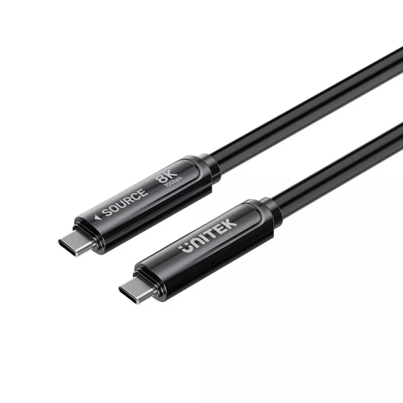 Unitek USB-C Active Optical Cable 10Gbps PD60W 8K@30Hz 12m juodas
