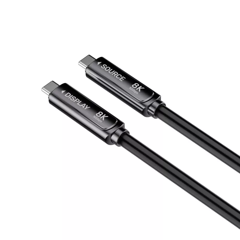 Unitek USB-C Active Optical Cable 10Gbps PD60W 8K@30Hz 12m juodas