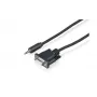 Sony CAB-RSJA1 RS-232C nuosekliojo valdymo laidas - DB9 moteriška jungtis į 3,5 mm mini lizdą, 2,5 m, juodas