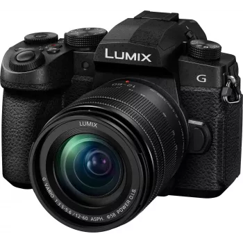 Panasonic LUMIX DC-G90MEG-K 20,3MP Micro Four Thirds veidrodinis fotoaparatas su 12-60mm objektyvu - juodas
