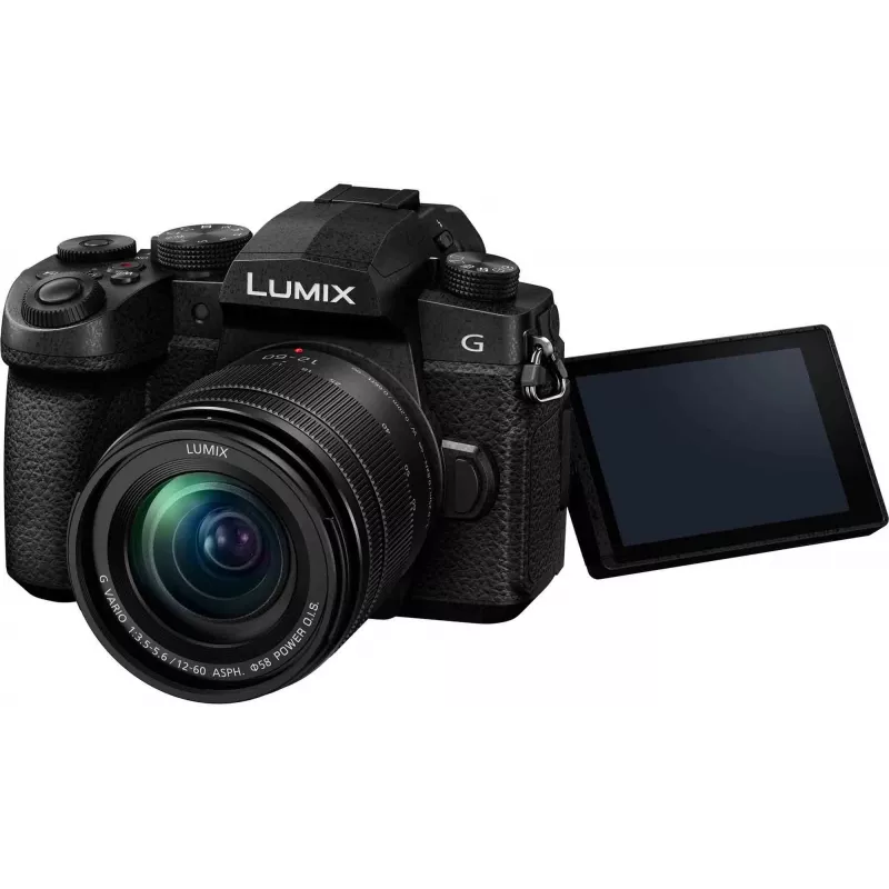 Panasonic LUMIX DC-G90MEG-K 20,3MP Micro Four Thirds veidrodinis fotoaparatas su 12-60mm objektyvu - juodas