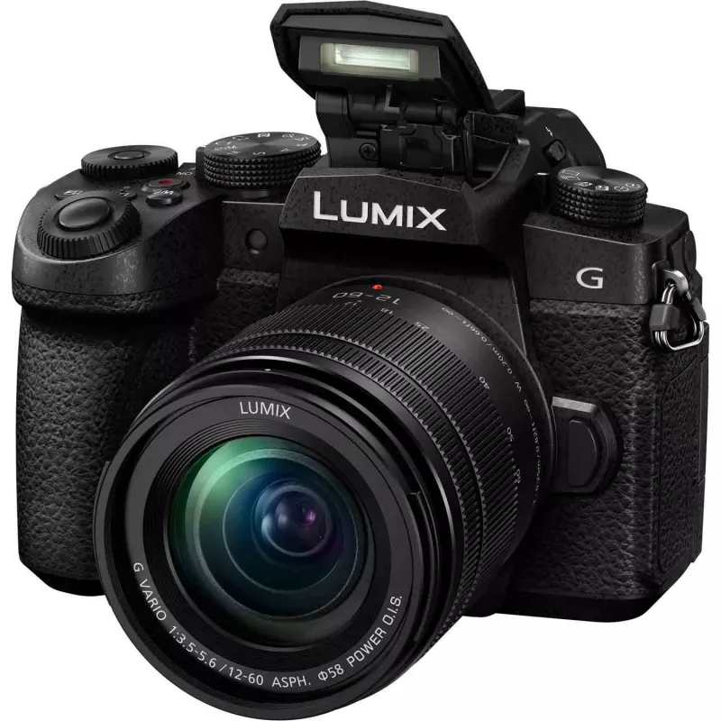 Panasonic LUMIX DC-G90MEG-K 20,3MP Micro Four Thirds veidrodinis fotoaparatas su 12-60mm objektyvu - juodas