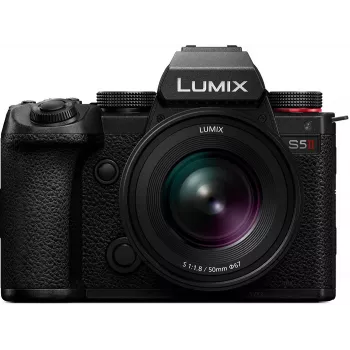 Panasonic Lumix DC-S5 Mark II veidrodinis fotoaparatas su Lumix S 50mm f/1.8 objektyvu - juodas