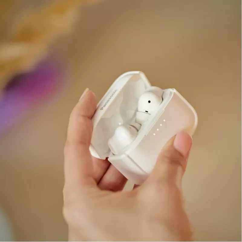 Panasonic RZ-B210WDE-W belaidės ausinės True Wireless, Bluetooth 5.0, lietimui valdomos, baltos