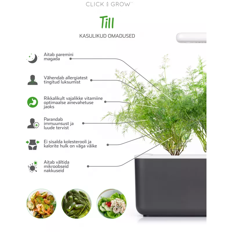 Click & Grow SGR49x3 krapų sėklų kapsulės 3 vnt. papildymas