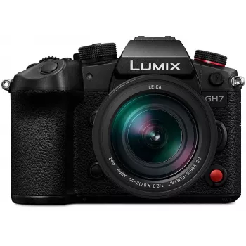 Panasonic Lumix DC-GH7LE veidrodinis fotoaparatas su 12-60 mm objektyvu - juodas