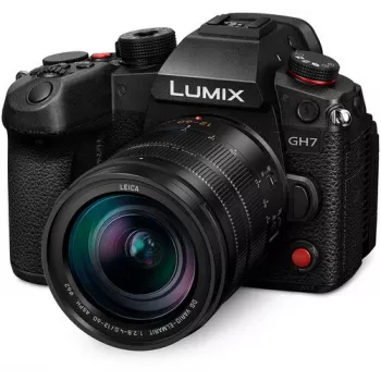 Panasonic Lumix DC-GH7LE veidrodinis fotoaparatas su 12-60 mm objektyvu - juodas