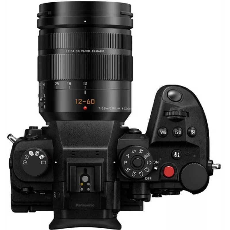 Panasonic Lumix DC-GH7LE veidrodinis fotoaparatas su 12-60 mm objektyvu - juodas