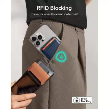 ESR Classic RFID Magnetinė Piniginė MagSafe tamsiai mėlyna