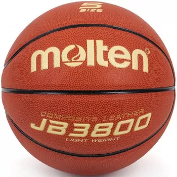 Molten B5C3800-L 5 dydžio FIBA patvirtintas krepšinio kamuolys patalpoms - rudas/oranžinis