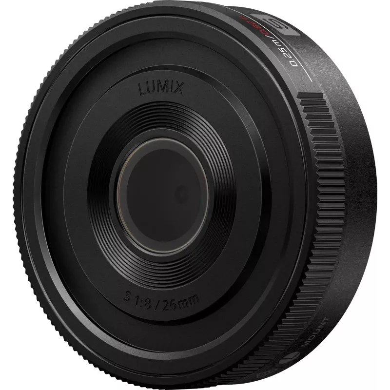 Panasonic Lumix S 26mm f/8 pancake objektyvas (MF) (S-R26E)