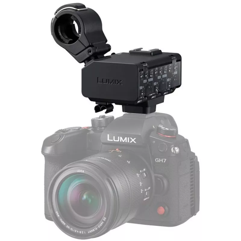 Panasonic DMW-XLR2E XLR mikrofonų adapteris su 2 kanalų 24 bitų 96 kHz garsu