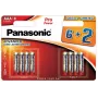 Panasonic Pro Power AAA šarminės baterijos LR03, 8 vnt. (6+2 dovanų)
