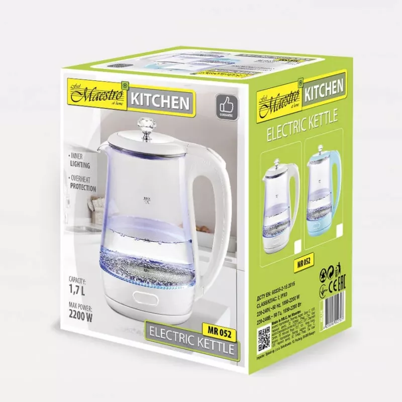 MEO elektrinis virdulys 1,7 l 2220 W MR-052-BLUE MAESTRO mėlynas
