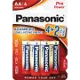 Panasonic Alkaline Power AA baterijos LR6PPG/6BP 4+2 nemokamai (6 vnt.)