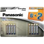 Panasonic Everyday Power AAA šarminės baterijos LR03 8 vnt. (6+2 nemokamai)