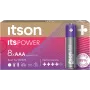ITSON LR03IPO/8CB Šarminės AAA baterijos, 8 vnt., 1,5V, ilgas galiojimo laikas