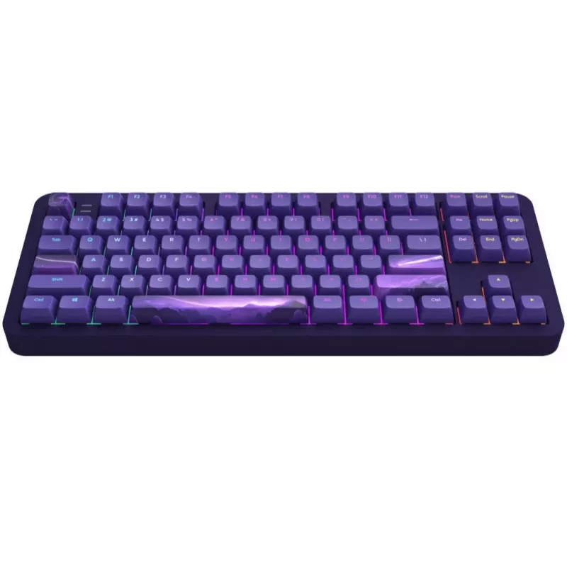 Dark Project ALU87B Celestial Aliuminis TKL klaviatūra, G3MS Voidstone jungikliai, US išdėstymas