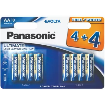 Panasonic Evolta LR6 baterijos, 4+4 vnt. (LR6EGE/8BW 4+4F)