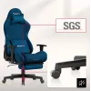 Huzaro Force 5.7 Blue ergonomiška žaidimų kėdė - PU oda, reguliuojami porankiai, atlošas su atsilenkimu, juosmens ir kaklo pagalvėlės