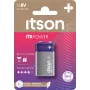 ITSON 6LR61IPO/1CP šarminė 9V baterija (6LR61, PP3, 1 vnt.) – be gyvsidabrio, 5 metų galiojimas