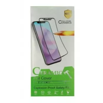 iLike Apple iPhone 12/12 Pro kieto keraminio grūdinto stiklo ekrano apsauga, juoda