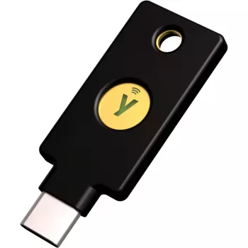 YubiKey 5C NFC saugos raktas - juodas/auksinis