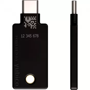 YubiKey 5C NFC saugos raktas - juodas/auksinis