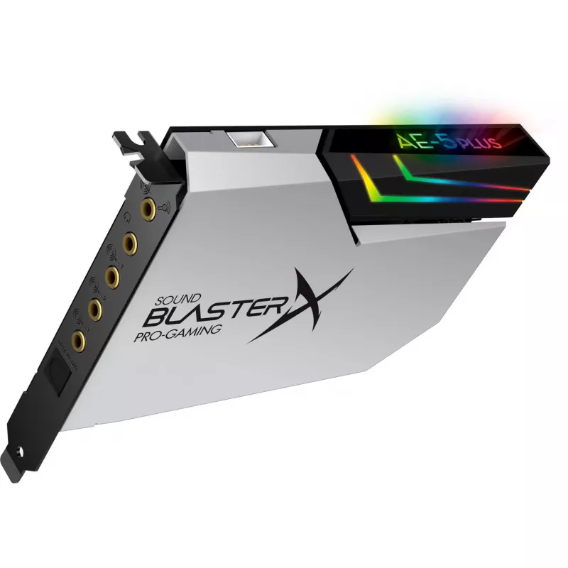 Creative Labs Sound BlasterX AE-5 Plus Pure Edition PCIe garso plokštė žaidimams
