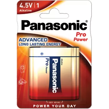 Panasonic Power Pack Gold 3LR12 4,5V šarminė plokščia baterija - 1 vnt. (blisteris)
