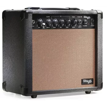 Stagg S15AADR 15W akustinis kombogitaros stiprintuvas su skaitmeniniu reverb