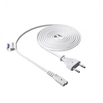 Akyga AK-RD-06A maitinimo kabelis CEE 7/16 (Europlug) – IEC C7, 2,5 A, 1,5 m, baltas