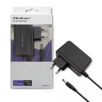 Qoltec 15W įtampos adapteris 5V/3A su 4.0x1.35mm DC jungtimi