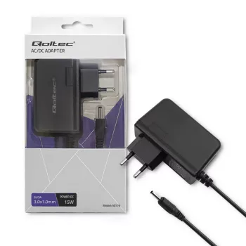 Qoltec 15W įkrovimo adapteris 5V 3A DC 3,0x1,0 mm