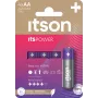 ITSON LR6IPO/4CP šarminės AA baterijos, 4 vnt. pakuotė, 1,5V, ilgas galiojimo laikas