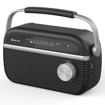 DENVER TRB-67B DAB+ ir FM radijo žadintuvas - juodas