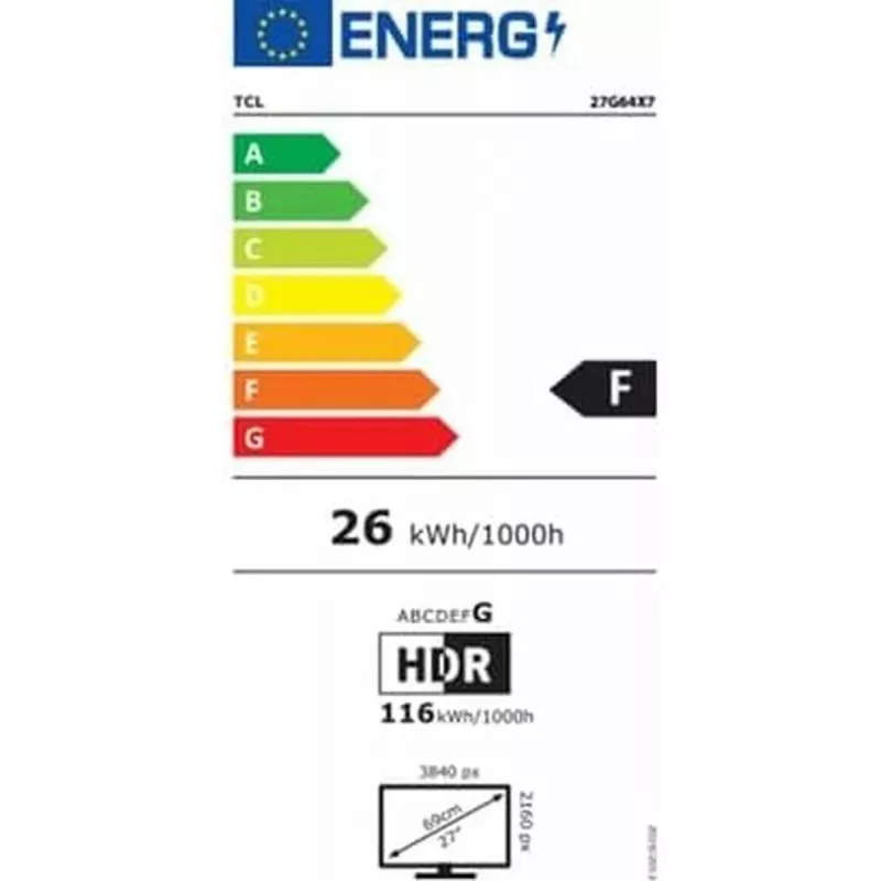 TCL 27G64 27 colų QHD VA 165Hz žaidimų monitorius